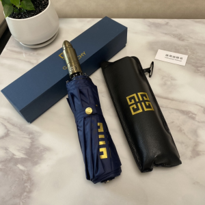Luxury Womens Umbrella Givenchy Logo Printed Umbrella in Blue A144PP100 AA149452