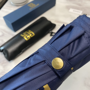 Luxury Womens Umbrella Givenchy Logo Printed Umbrella in Blue A144PP100 AA149452