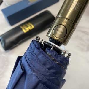 Luxury Womens Umbrella Givenchy Logo Printed Umbrella in Blue A144PP100 AA149452