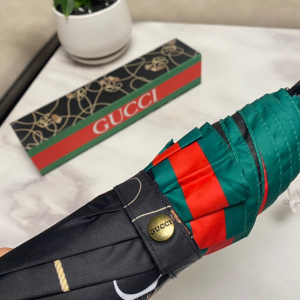 Luxury Womens Umbrella Gucci Printed Umbrella in Black A144PP100 AA149459
