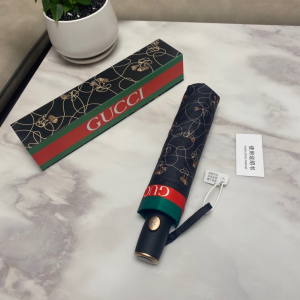 Luxury Womens Umbrella Gucci Printed Umbrella in Black A144PP100 AA149459