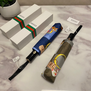 Luxury Womens Umbrella Gucci Printed Umbrella in Blue A144PP100 AA149457