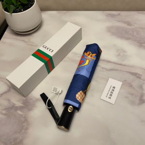 Luxury Womens Umbrella Gucci Printed Umbrella in Blue A144PP100 AA149457