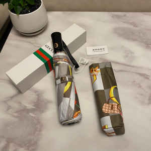 Luxury Womens Umbrella Gucci Printed Umbrella in White A144PP100 AA149456