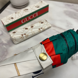 Luxury Womens Umbrella Gucci Printed Umbrella in White A144PP100 AA149458