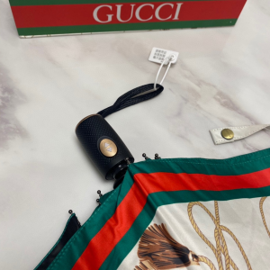 Luxury Womens Umbrella Gucci Printed Umbrella in White A144PP100 AA149458