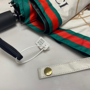 Luxury Womens Umbrella Gucci Printed Umbrella in White A144PP100 AA149458