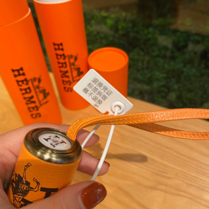 Luxury Womens Umbrella Hermes Horse Printed Umbrella in Orange A144PP100 AA149461