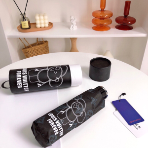 Luxury Womens Umbrella Louis Vuitton Black Monogram Umbrella A144PP100 AA149441