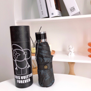 Luxury Womens Umbrella Louis Vuitton Black Monogram Umbrella A144PP100 AA149441