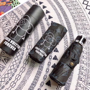 Luxury Womens Umbrella Louis Vuitton Black Monogram Umbrella A144PP100 AA149441