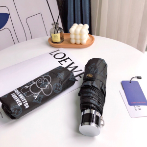 Luxury Womens Umbrella Louis Vuitton Black Monogram Umbrella A144PP100 AA149441