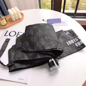 Luxury Womens Umbrella Louis Vuitton Black Monogram Umbrella A144PP100 AA149441