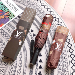 Luxury Womens Umbrella Louis Vuitton LV Bag Printed Brown Umbrella A144PP100 AA149442