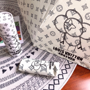 Luxury Womens Umbrella Louis Vuitton White Monogram Umbrella A144PP100 AA149440