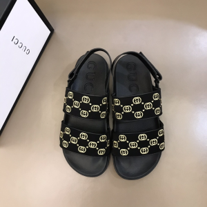 Gucci Interlocking G Signature Sandal Black 