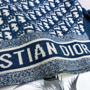 Luxury Womens Clothing Dior Blue Oblique Reversible Tank Top SML A154PP680 AA149836