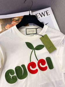 Luxury Womens Clothing Gucci Logo Print in White Cotton SML A154PP280 AA149834