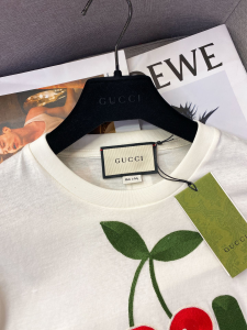 Luxury Womens Clothing Gucci Logo Print in White Cotton SML A154PP280 AA149834
