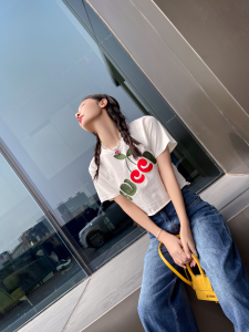 Luxury Womens Clothing Gucci Logo Print in White Cotton SML A154PP280 AA149834