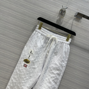 Luxury Womens Clothing Louis Vuitton Monogram Pants in White SML A154PP380 AA149837