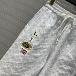 Luxury Womens Clothing Louis Vuitton Monogram Pants in White SML A154PP380 AA149837