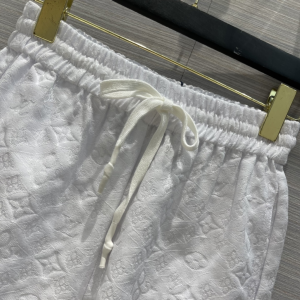 Luxury Womens Clothing Louis Vuitton Monogram Pants in White SML A154PP380 AA149837