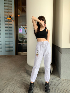 Luxury Womens Clothing Louis Vuitton Monogram Pants in White SML A154PP380 AA149837