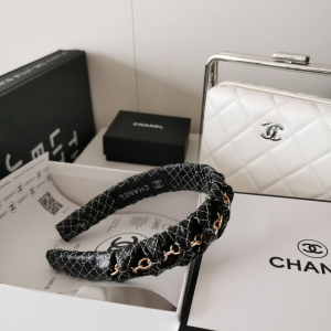 Luxury Womens Headband Chanel Chain Fabric Headband A152PP120 AA149817