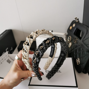 Luxury Womens Headband Chanel Chain Fabric Headband A152PP120 AA149817