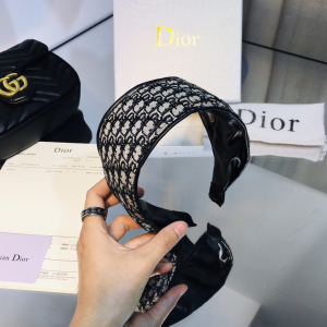 Luxury Womens Headband Dior Oblique Jacquard Headband A152PP120 AA149820