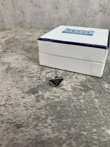 Luxury Womens Jewelry Prada Symbole Triangle Logo Rings Black A152PP130 AA149811