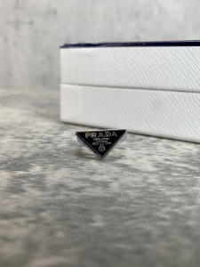 Luxury Womens Jewelry Prada Symbole Triangle Logo Rings Black A152PP130 AA149811
