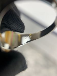 Luxury Womens Jewelry Prada Symbole Triangle Logo Rings Black A152PP130 AA149811