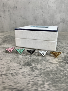 Luxury Womens Jewelry Prada Symbole Triangle Logo Rings Green A152PP130 AA149815