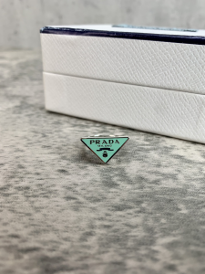 Luxury Womens Jewelry Prada Symbole Triangle Logo Rings Green A152PP130 AA149815