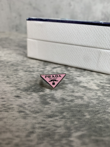 Luxury Womens Jewelry Prada Symbole Triangle Logo Rings Pink A152PP130 AA149813