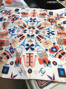 Chanel My Wardrobe Silk Scarf OFF White 