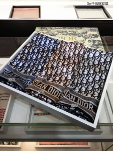 Luxury Womens Scarf Dior Oblique Cashmere Silk Scarf Blue 65x180CM A151PP280 AA149533