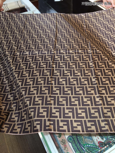 Fendi FF Jacquard Silk Scarf Pink 