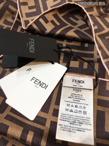 Luxury Womens Scarf Fendi FF Jacquard Silk Scarf Pink 90x90CM A151PP195 AA149566