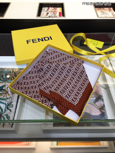 Luxury Womens Scarf Fendi FF Logo Cashmere Silk Scarf Pink 14x163CM A151PP190 AA149523