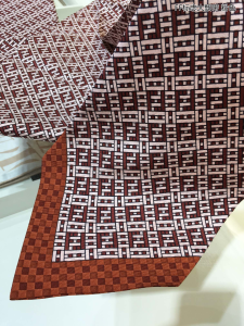 Luxury Womens Scarf Fendi FF Logo Cashmere Silk Scarf Pink 14x163CM A151PP190 AA149523