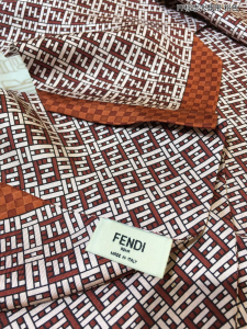 Luxury Womens Scarf Fendi FF Logo Cashmere Silk Scarf Pink 14x163CM A151PP190 AA149523