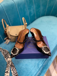 Malone Souliers MAUREEN Mules Black Satin 