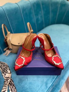 Malone Souliers MAUREEN Mules Red Satin 