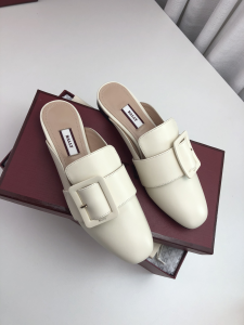 Bally Janesse Mules Slippers Janelle Buckle Off White Calfskin Bally Janesse Mules Slippers Janelle Buckle Off White Calfskin