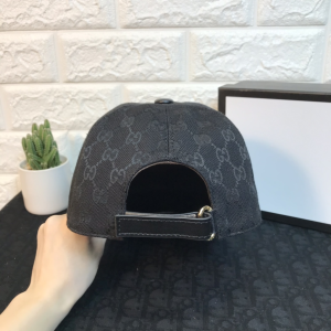 Luxury Womens Hats Gucci GG Canvas Baseball Cap Hats Black A190PP100 AA149944