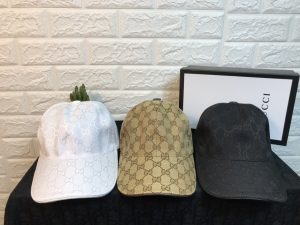 Luxury Womens Hats Gucci GG Canvas Baseball Cap Hats Black A190PP100 AA149944