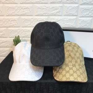Luxury Womens Hats Gucci GG Canvas Baseball Cap Hats OFF White A190PP100 AA149943